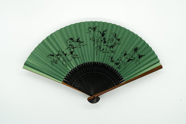 馬九行く（グリーン）– 扇専門店 万葉