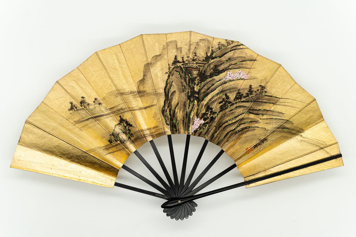 山水画 手描– 扇専門店 万葉